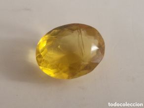Colecionismo de pedras preciosas: TOPACIO AMARILLO INTENSO DE 6 CT TALLA OVAL
